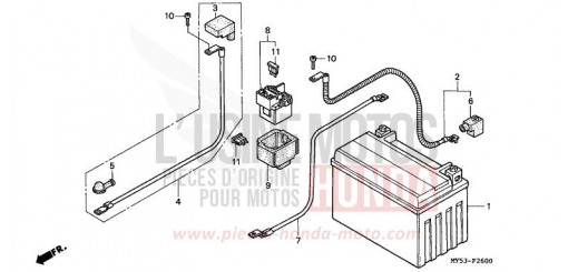 BATTERIE CB500R de 1994
